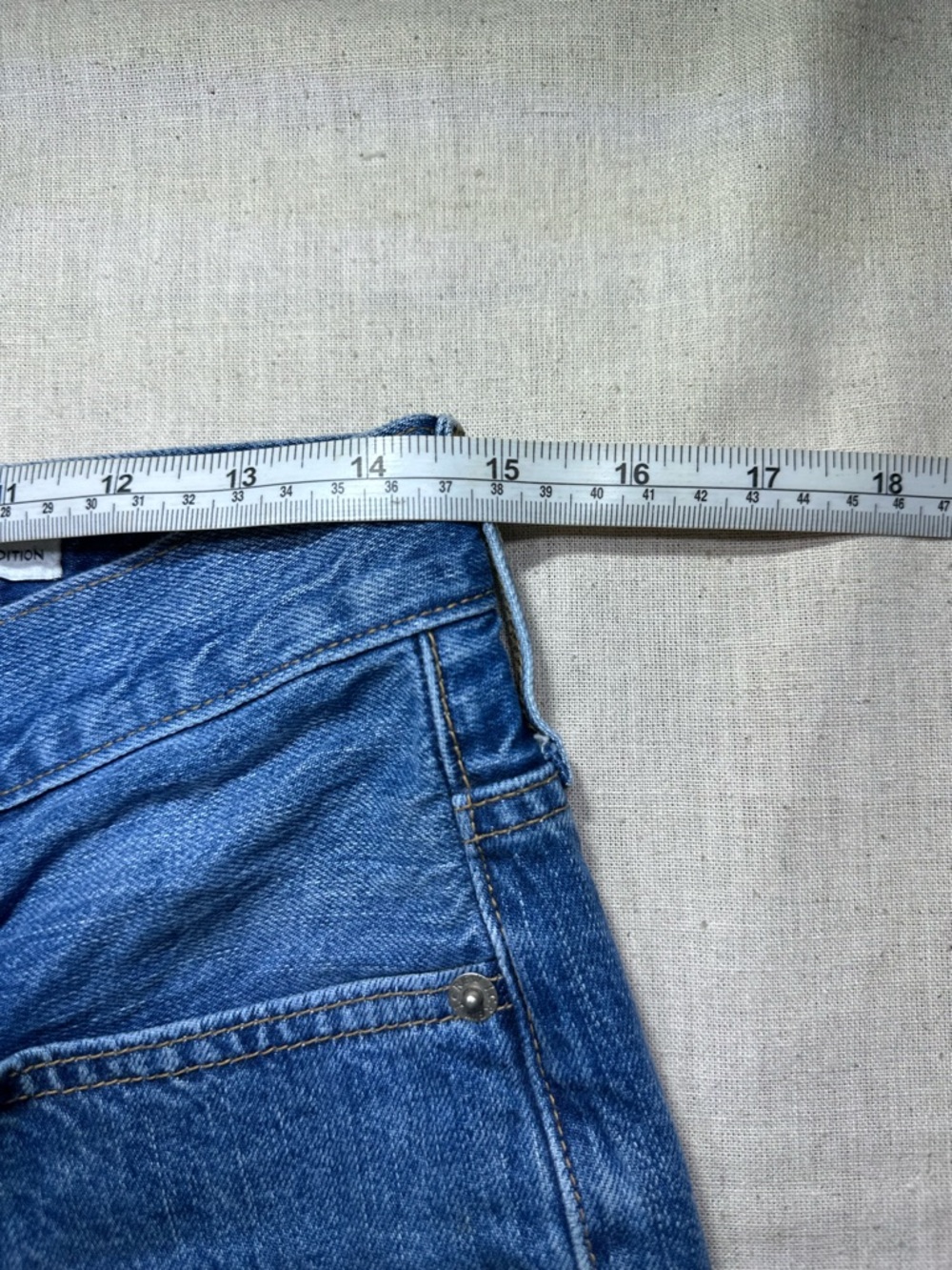 J. Crew Blue Denim Boyfriend Jeans with Floral Patchwork size 26 Women’s - Picture 4 of 8